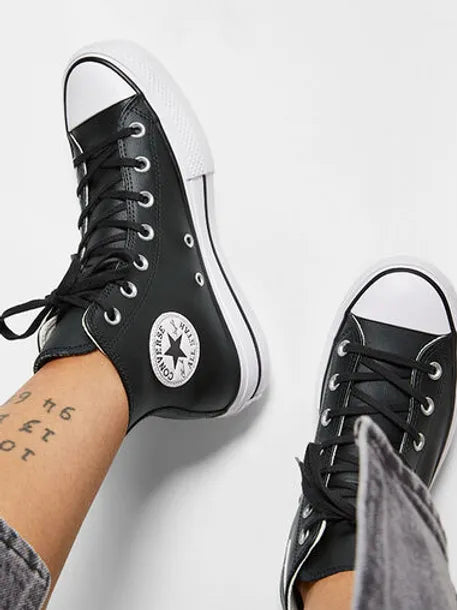 Converse Chuck Taylor All Star Lift Platform Leather Black
