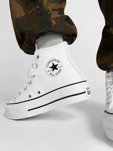 Converse Chuck Taylor All Star Lift Platform Leather White