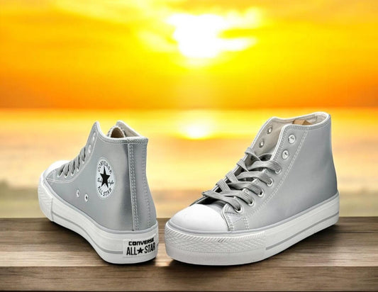 Converse Chuck Lift Platform Silver