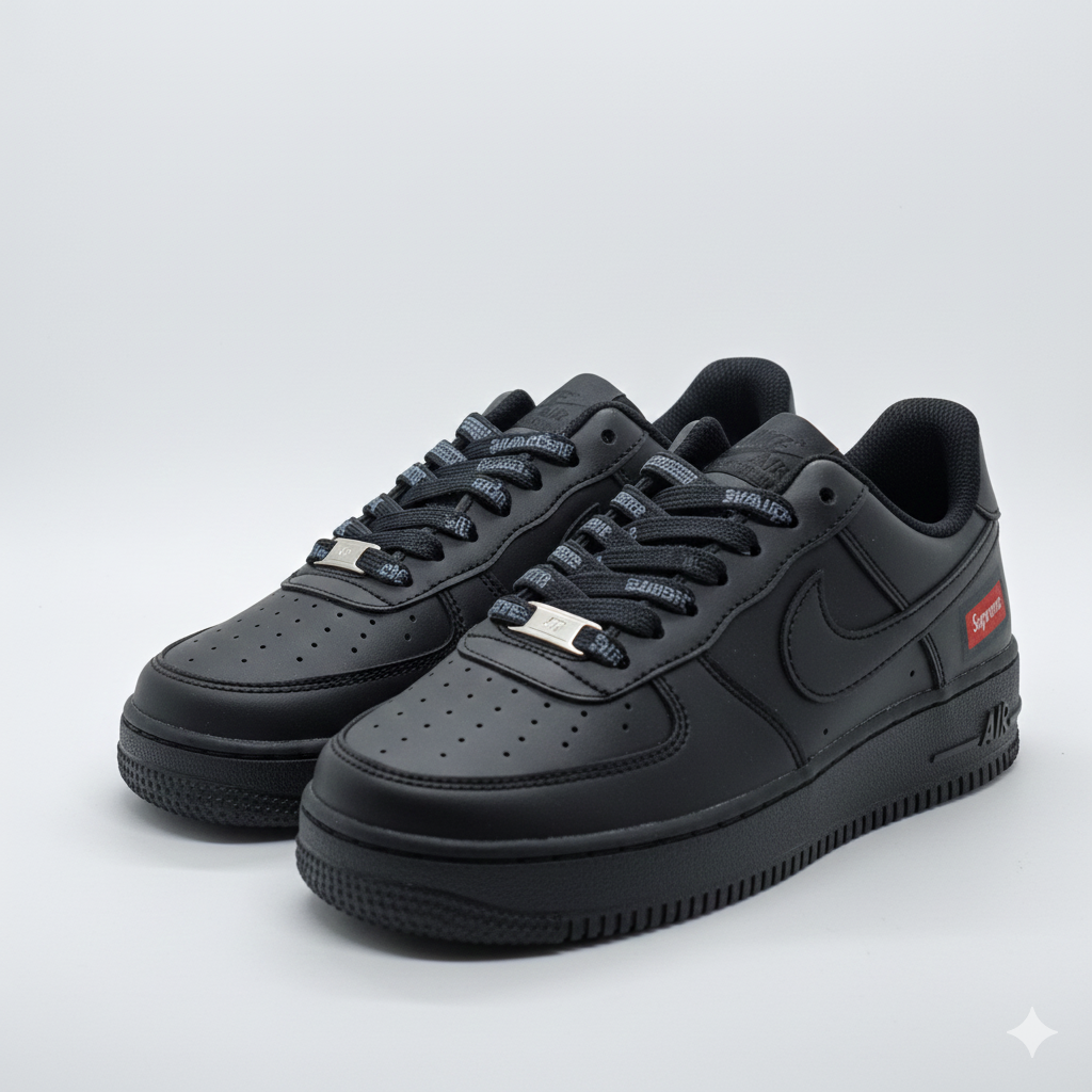 Nike AirForce 1 Supreme Black