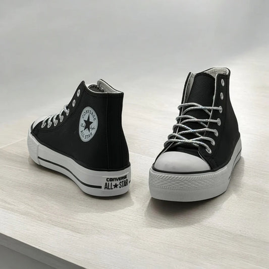 Converse Chuck Lift Glitter Laces Black
