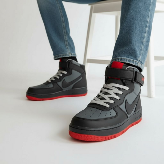 Nike Air force Bota Grey/Black